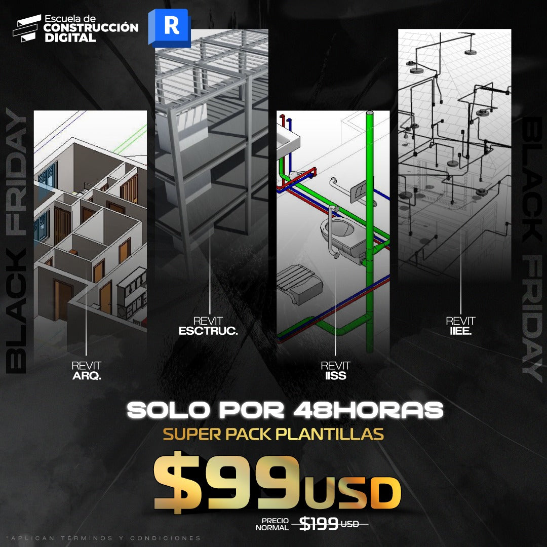 Paquete Plantillas Vivienda | Arquitectura, Estructuras, Sanitarias y Eléctricas